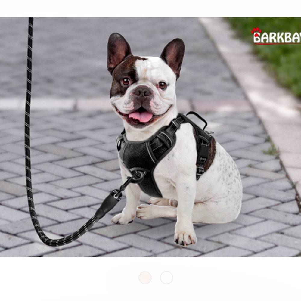 Barkbay Black Dog Harness with Reflective Stripes, size large, NWOT. - Picture 9 of 16